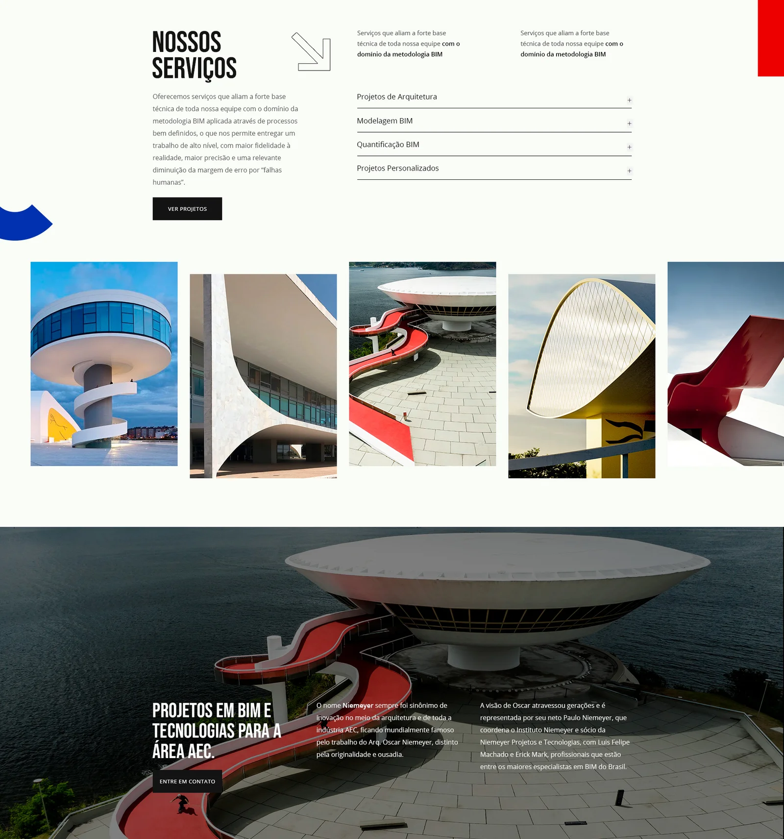 Fundação Oscar Niemeyer 3 servicos