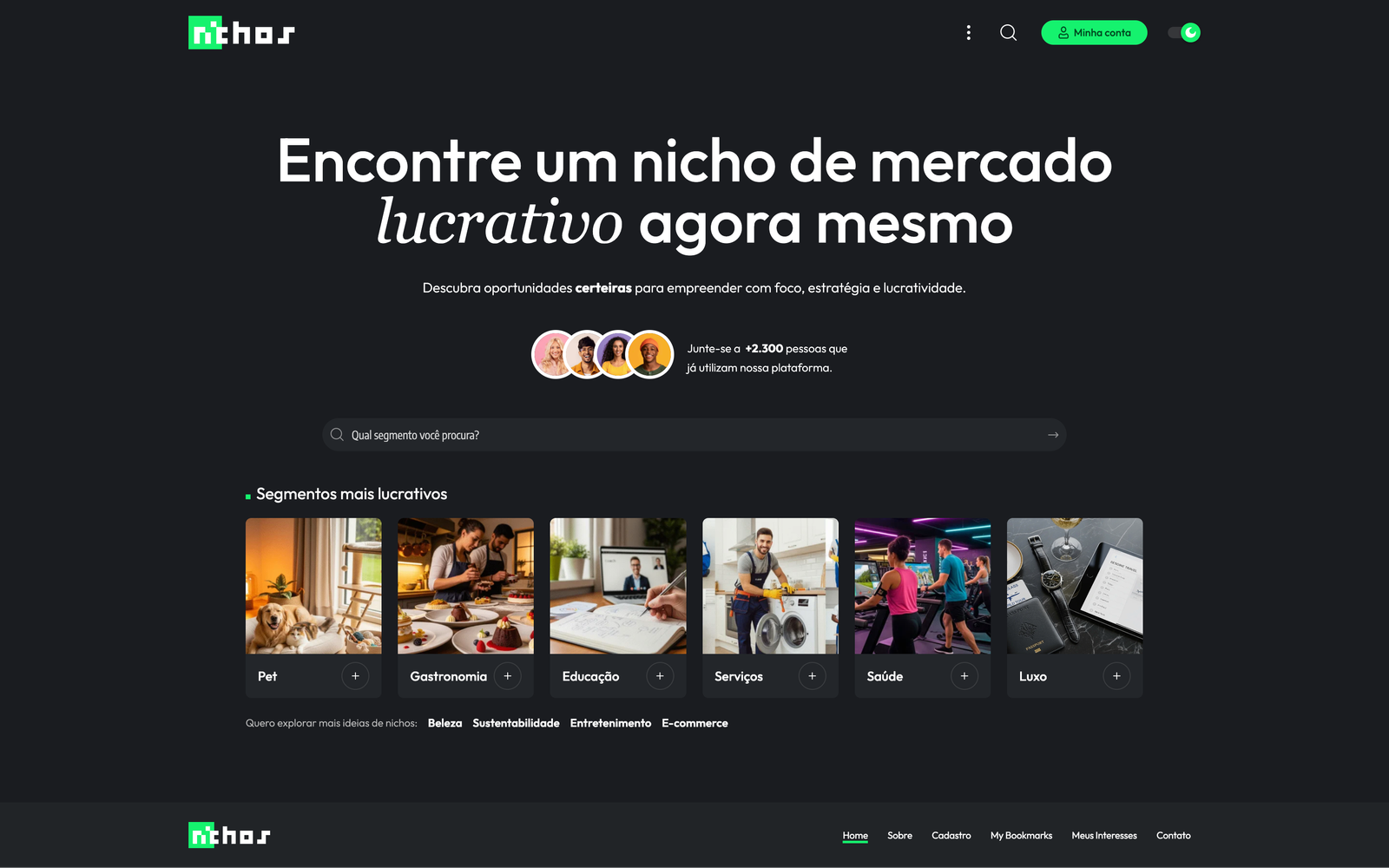 Nichos de Mercado 2 nicos dark